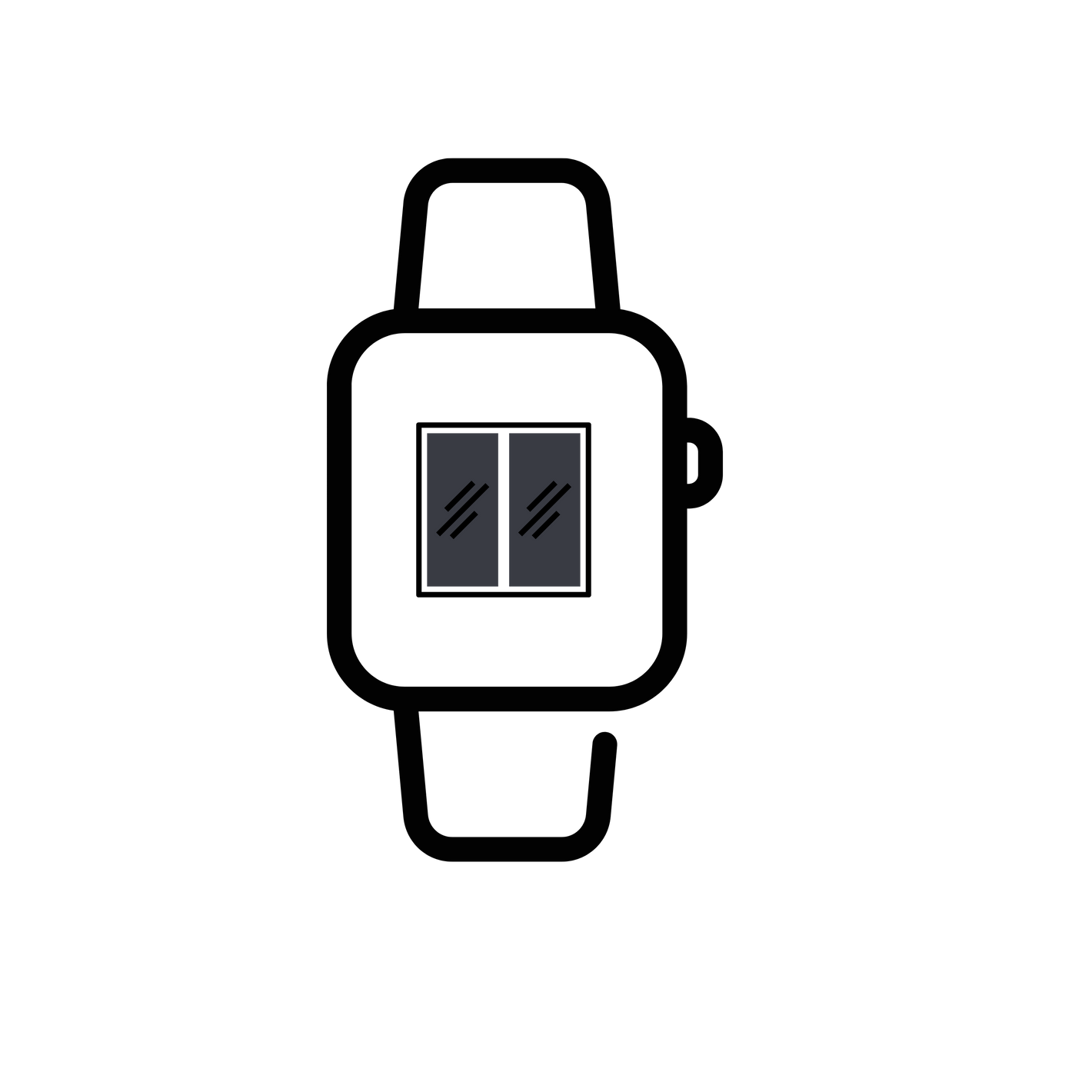 SmartSlydr Apple Watch icon for convenient door and window control and notifications.