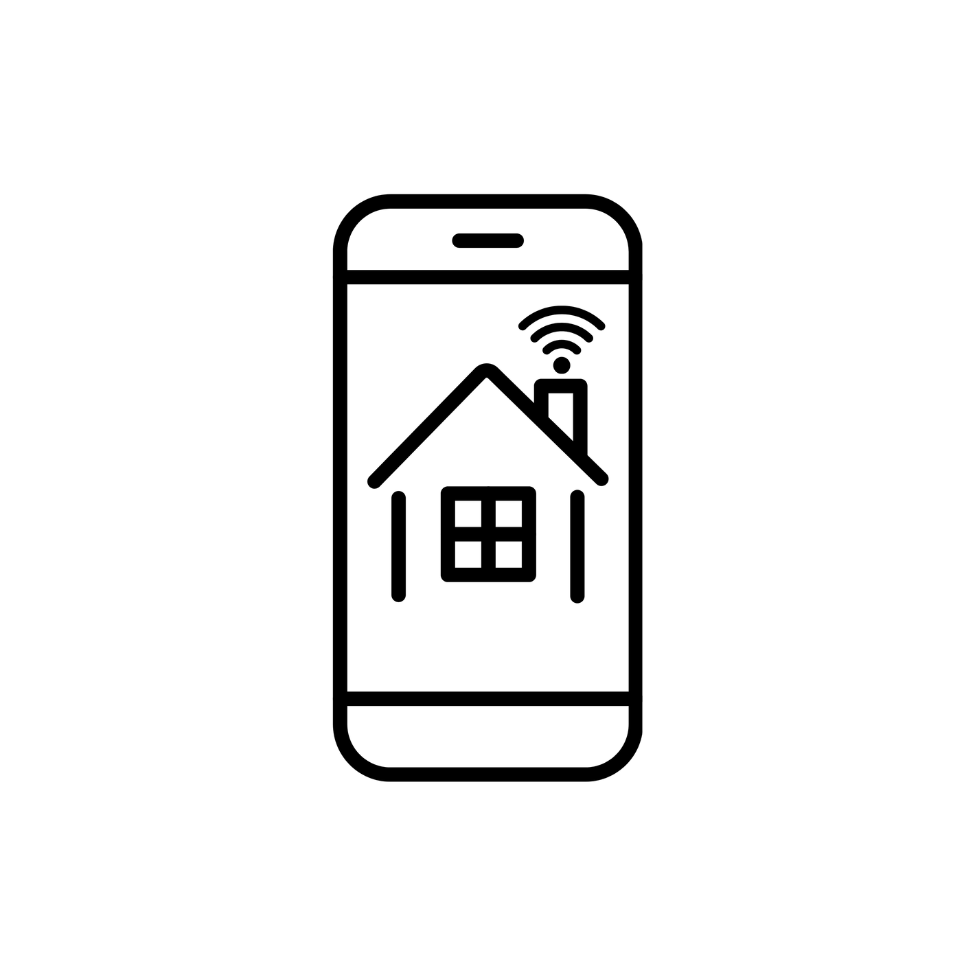 SmartSlydr app notification icon for real-time sliding door alerts for pets and humans.