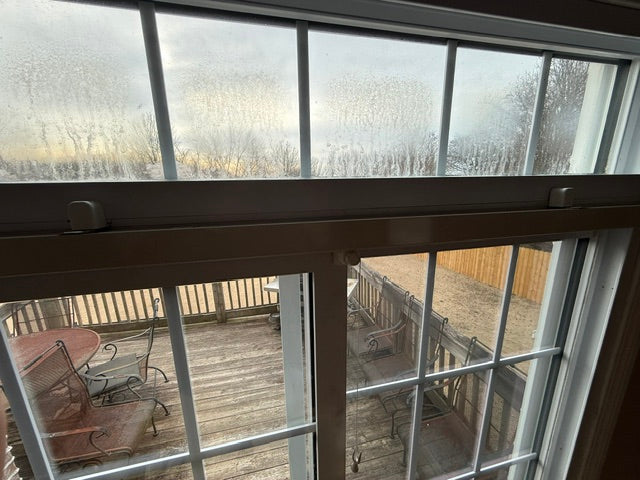 Sliding Door above transom window