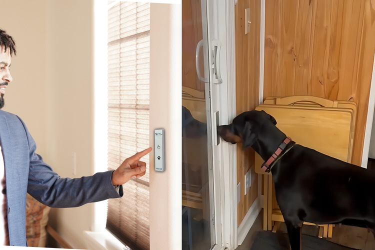 SmartSlydr DuoButton Remote for human or dog door control